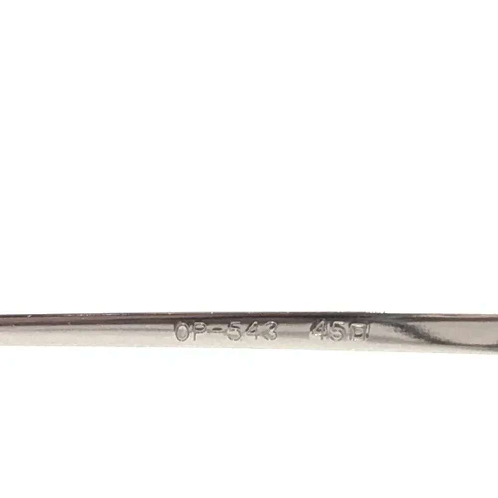 Oliver Peoples OP-543 BK Eyeglasses Frames Black Silver Round Full Rim 45-16-120